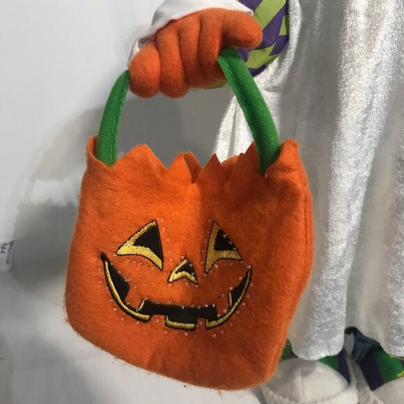 Light-Up Halloween Ghost Witch Hat With Pumpkin Bag 22" tall - Picture 13 of 13